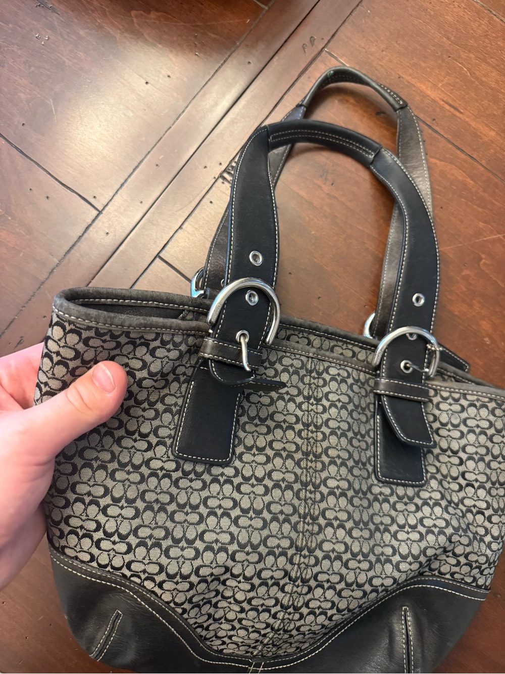 Coach Y2K hobo monogram tote bag Used! - Picture 14 of 14